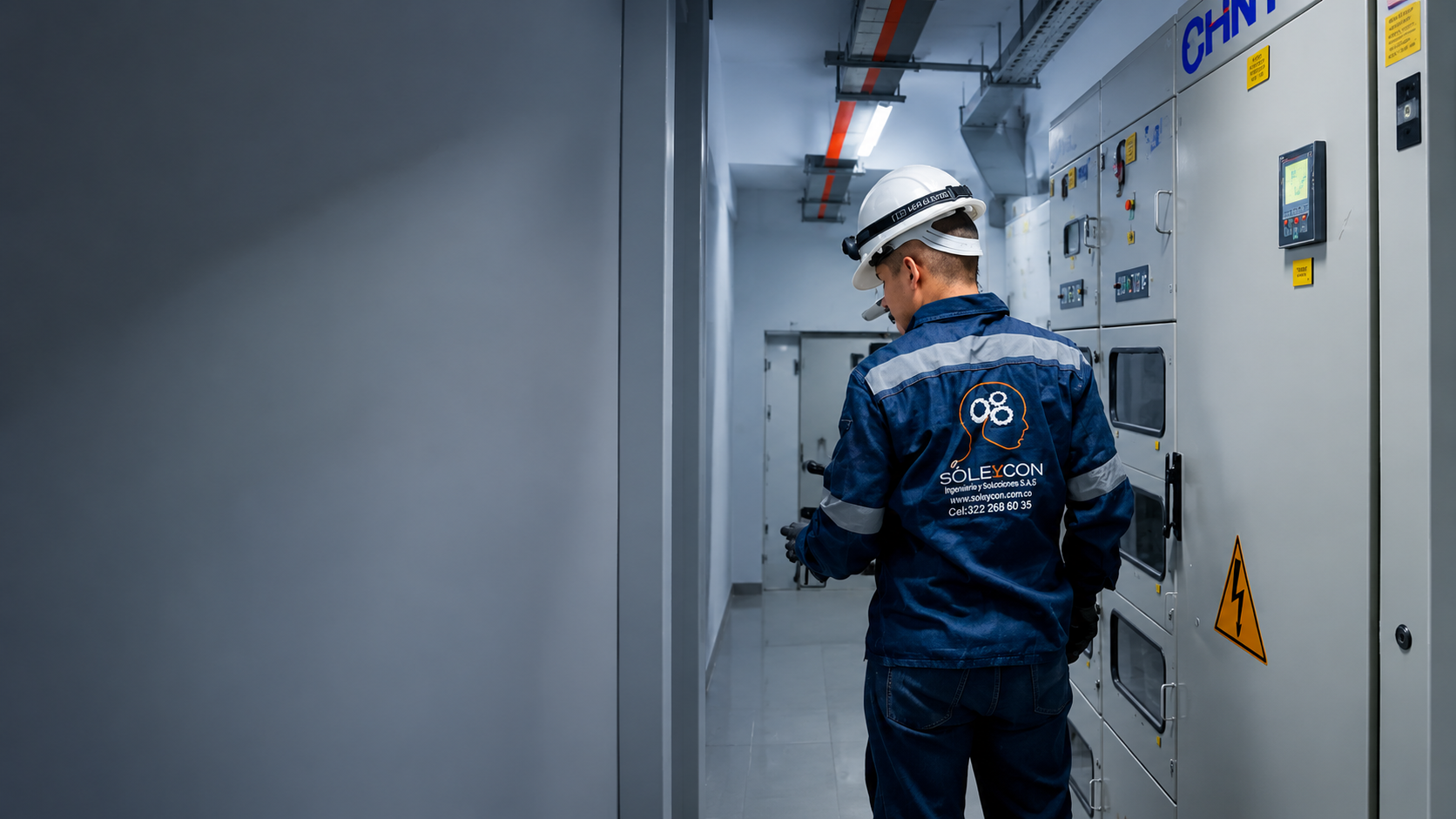 Inspección termográfica infrarroja de tablero eléctrico industrial — Soleycon Valle del Cauca